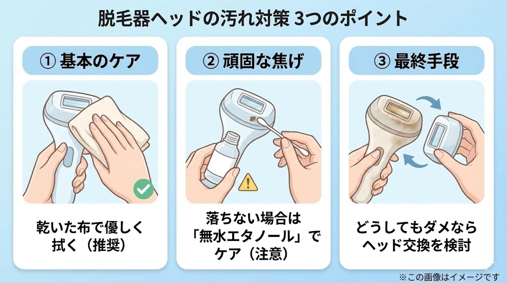 ブラウン脱毛器ヘッド汚れ・焦げの落とし方完全ガイド!反応しない・使えない時の復活術と交換・別売情報のまとめ
