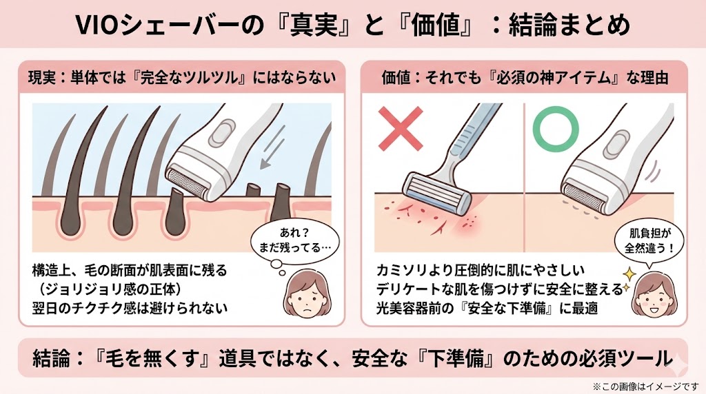 結論：フェリエ単体では「完全なツルツル」にはならないが、必須の神アイテムである