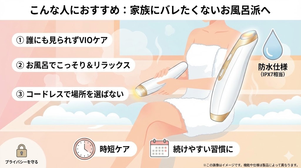 ヤーマン ヴィーナスを選ぶべき人｜家族にバレたくないお風呂派へ