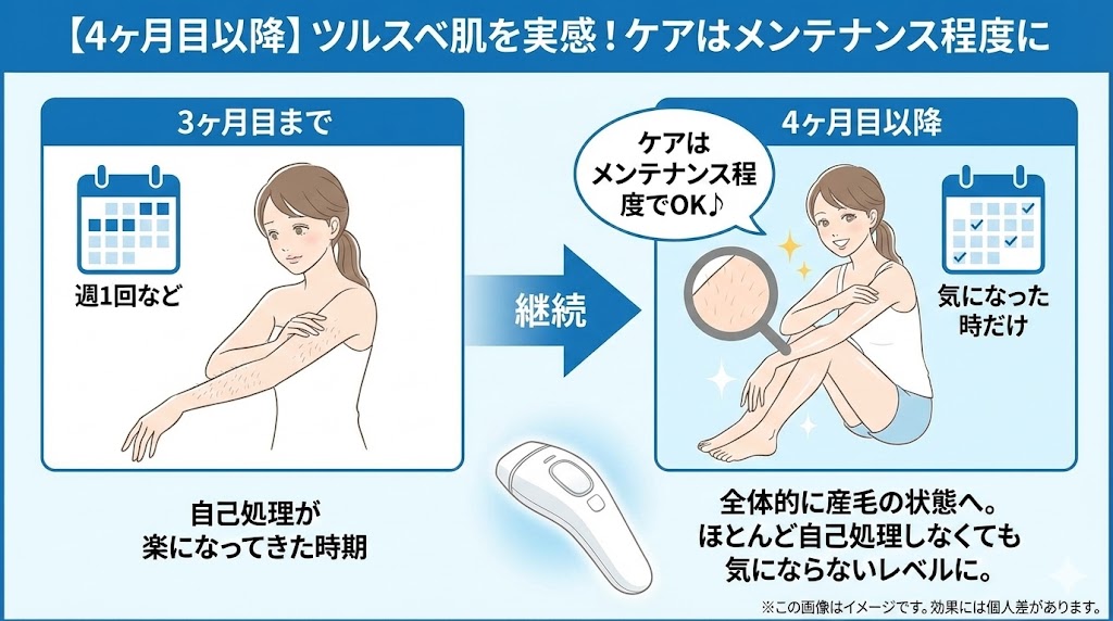 効果はいつから？部位別の期間・回数シミュレーション【腕・脚・脇】