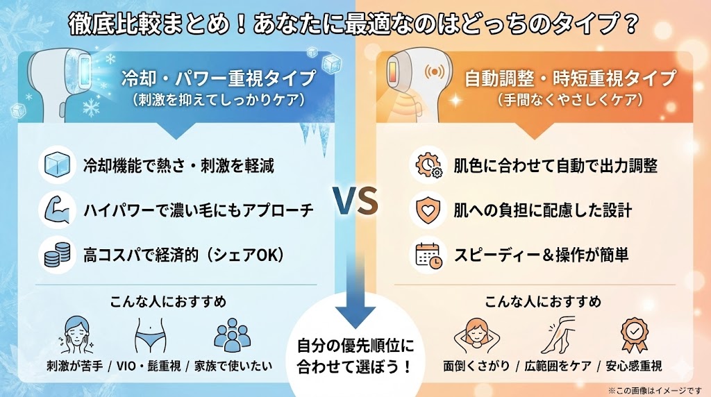 Ulikeとブラウンを比較!まとめ