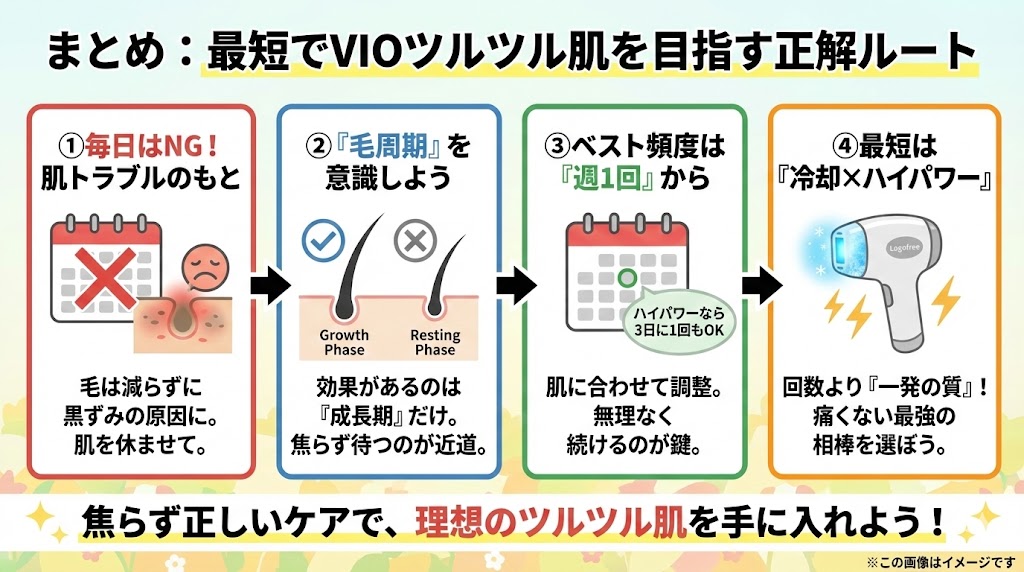 家庭用脱毛器vio毎日は逆効果！3日に一回でいい？まとめ