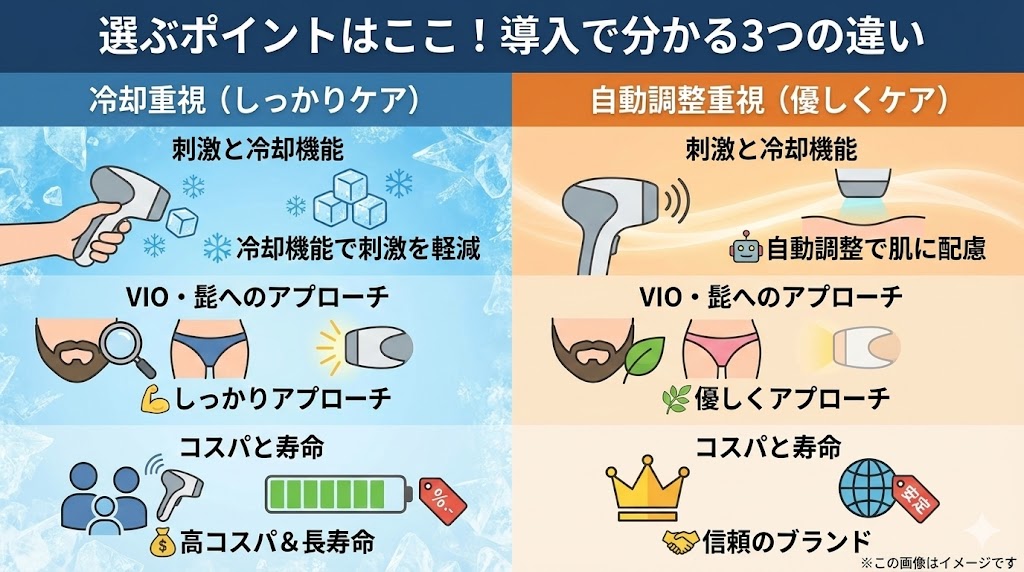 Ulikeとブラウンを比較!違いを徹底解説!髭やVIOでの使い心地とコスパを分析