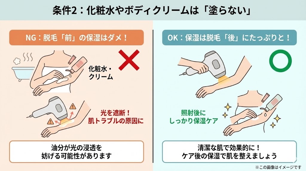 結論:家庭用脱毛器を使うタイミングはお風呂の「後」がおすすめ!ただし3つの条件あり