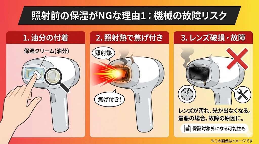 結論：家庭用脱毛器は「保湿してから」使うのは絶対NG！その理由とは
