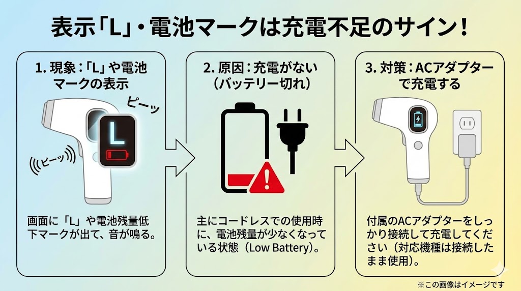 ピピピ10回」「エラーL/H/E」の意味とは?音の回数と画面表示から原因を特定しよう