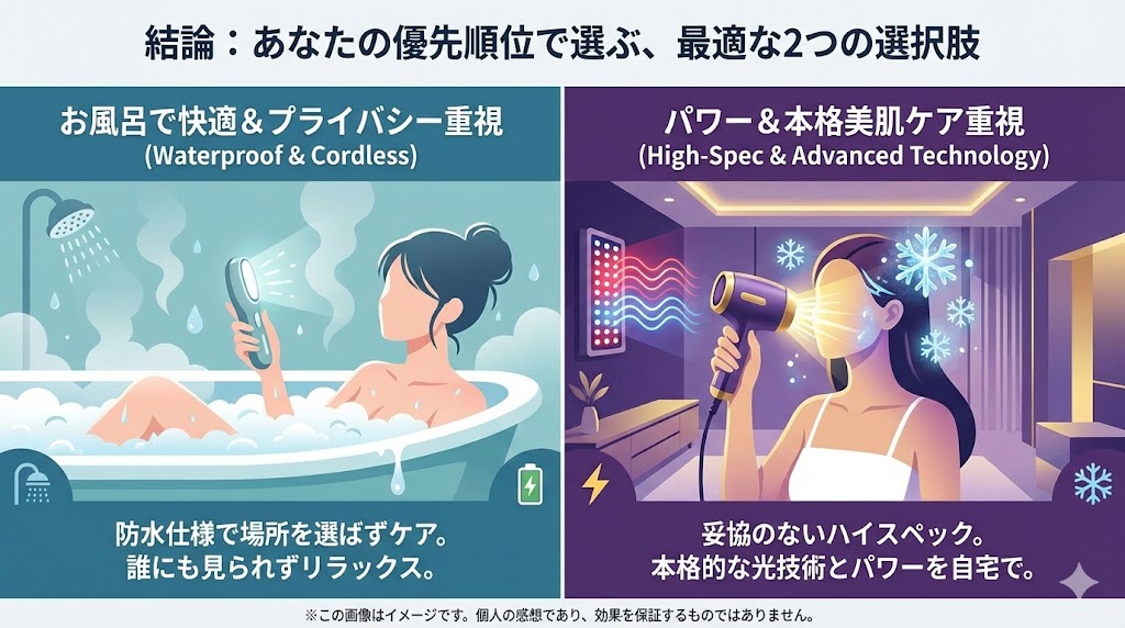 結論：ヤーマン脱毛器なら「ヴィーナス」か「クールプロ」が用途別の正解