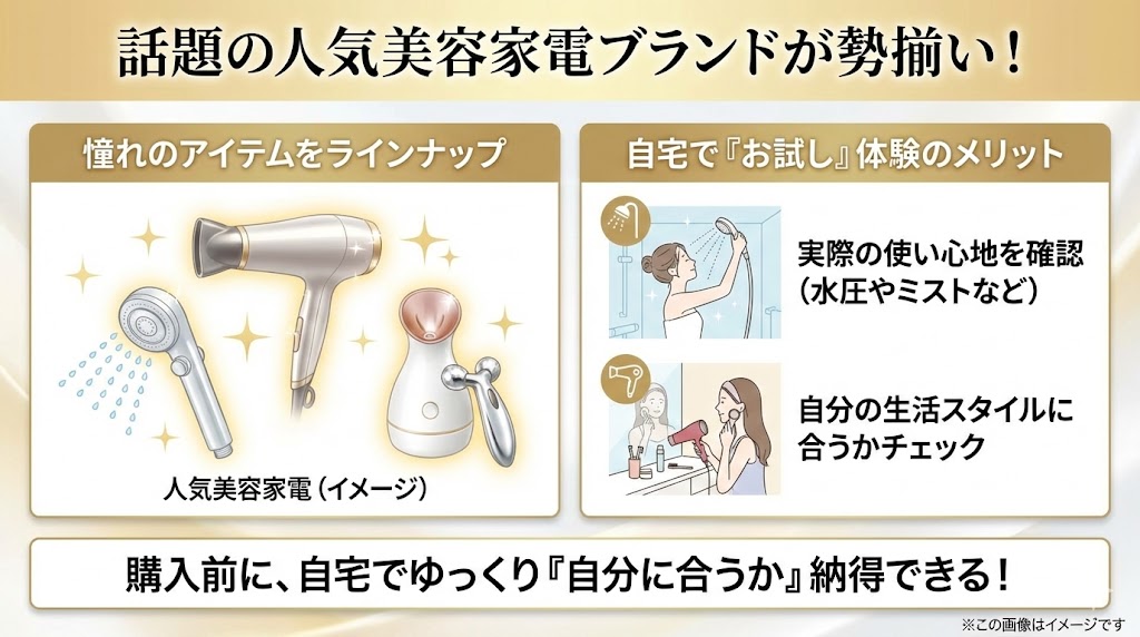 利用者のリアルな口コミ｜リファやミラブルが新品でレンタル可能？